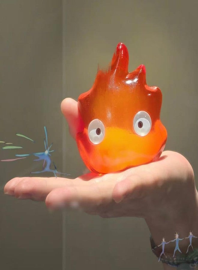 SHILIFE Taba Squishy,Stress Ball, Kawaii Squishies Toys,Stress Relieving Fur Ball Birthday Gift and Decoration|Squishy Fidget Toys for Anxiety&Relaxation|Perfect Desk Accessory for Adults (Red Fire Man) - Image 1